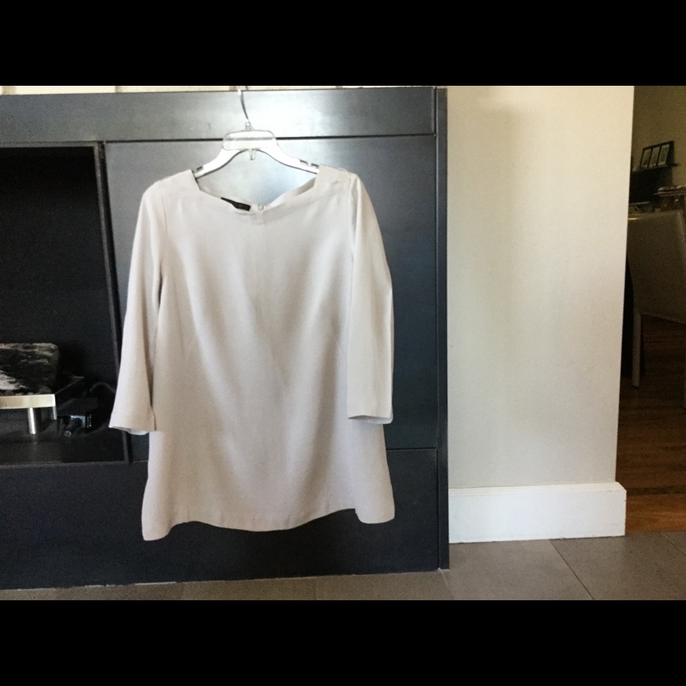 Lafayette 148 silk ballet neck tunic